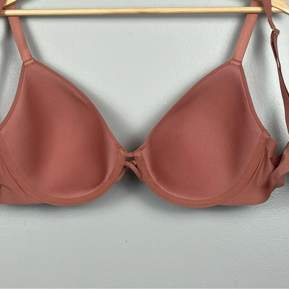 NWT Soma Lightly Lined Plunge underwire bra in Clay Rose, 36DD.